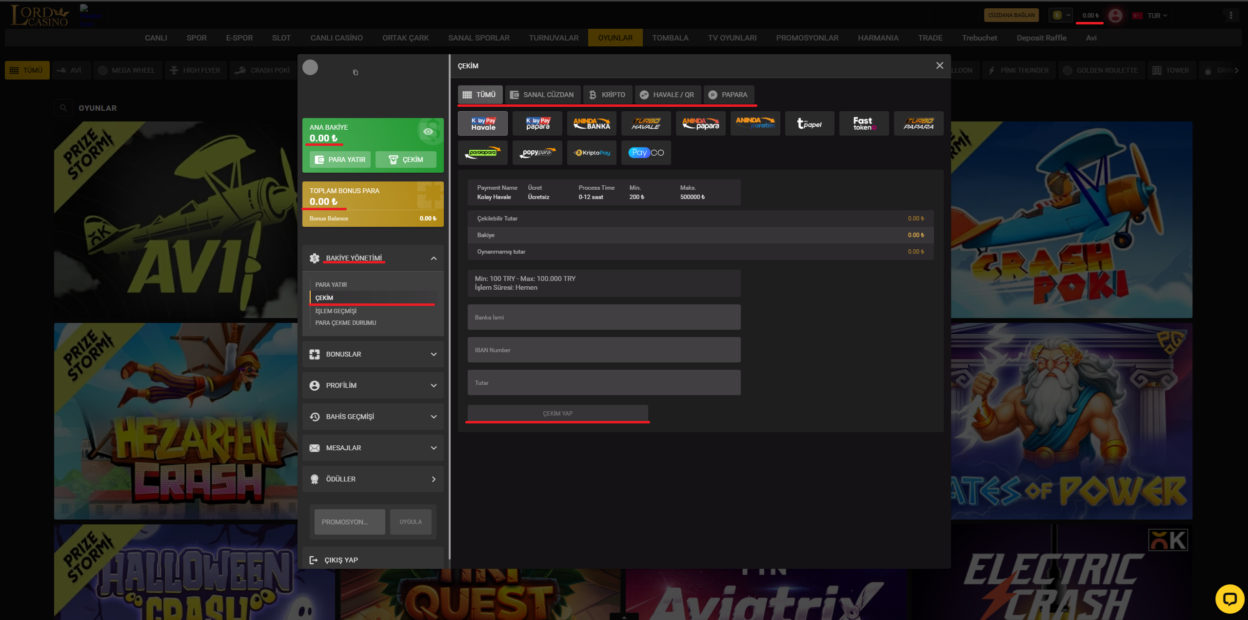 Lordcasino Para Çekme